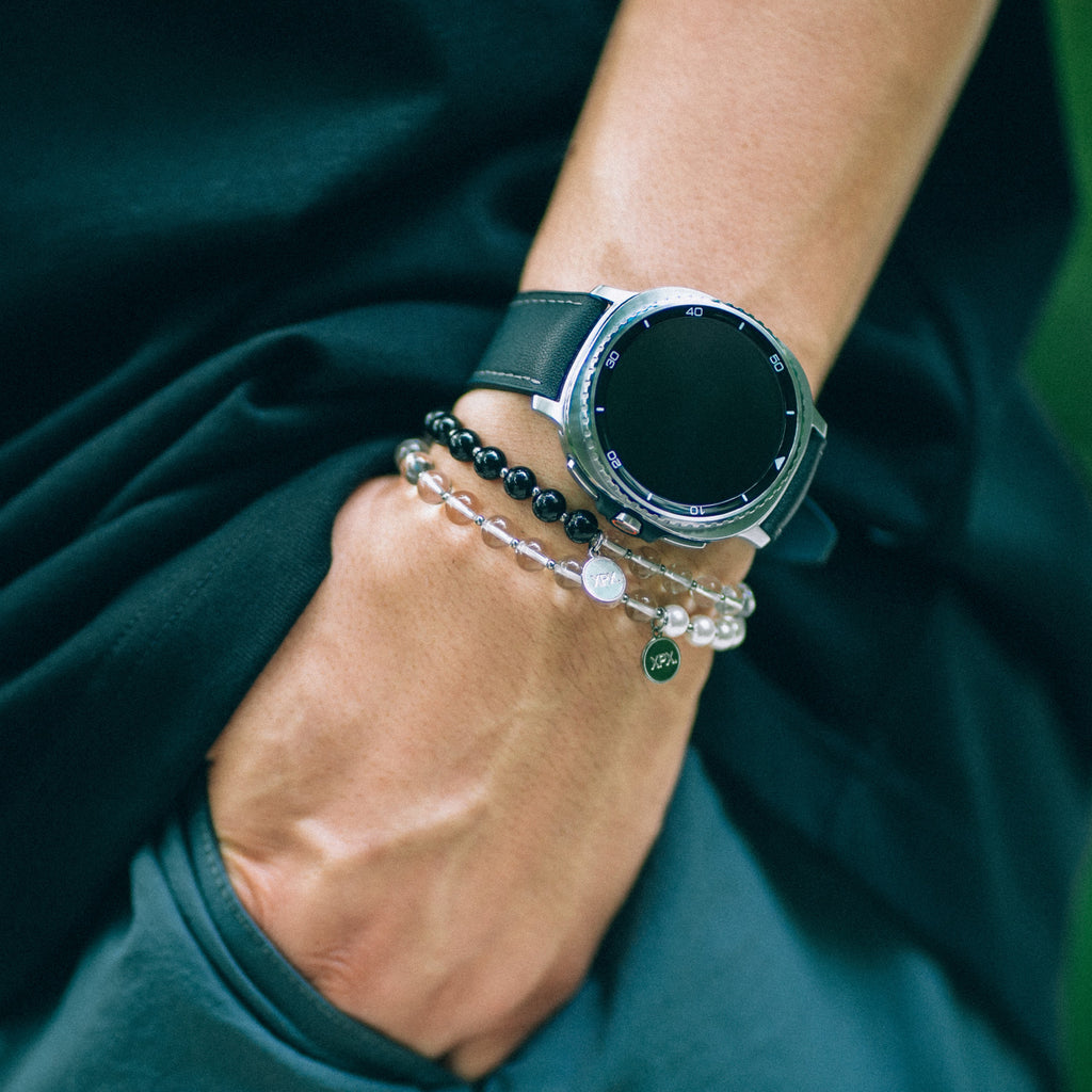 XPX CLEAR QUARTZ WITH SHELL PEARL BRACELET