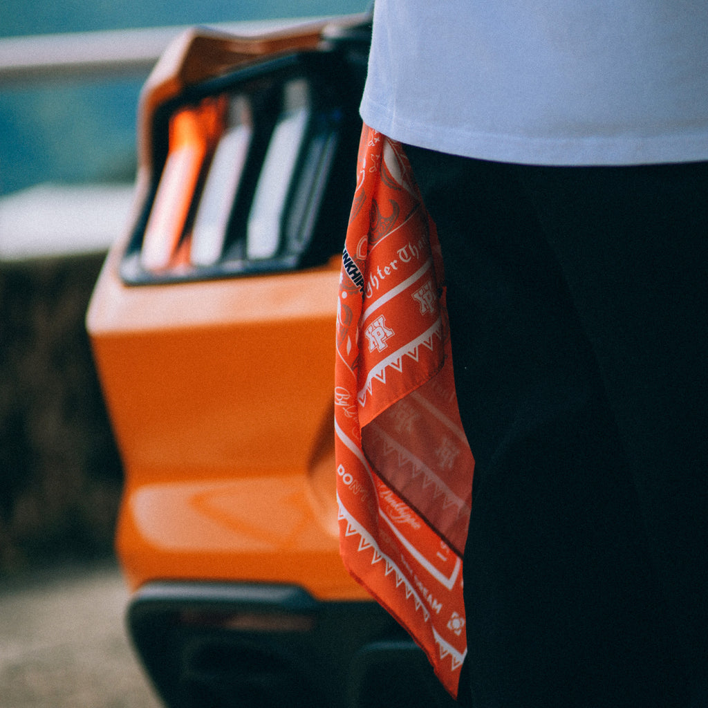 XPX 12TH ANNIVERSARY ORANGE SOUVENIR SCARF