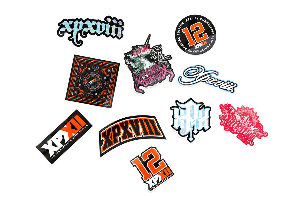 XPX12TH ANNIVERSARY STICKERS SET