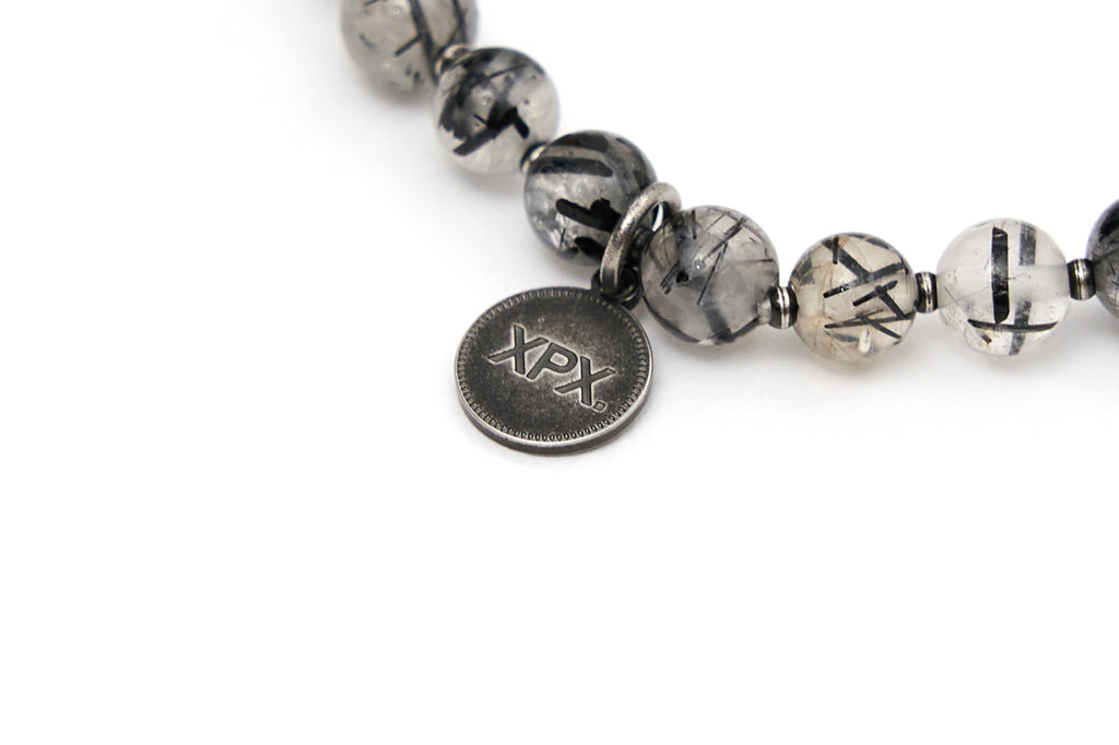 XPX BLACK RUTILATED QUARTZ BRACELET