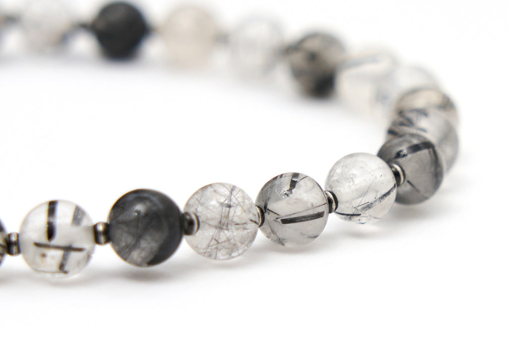XPX BLACK RUTILATED QUARTZ BRACELET