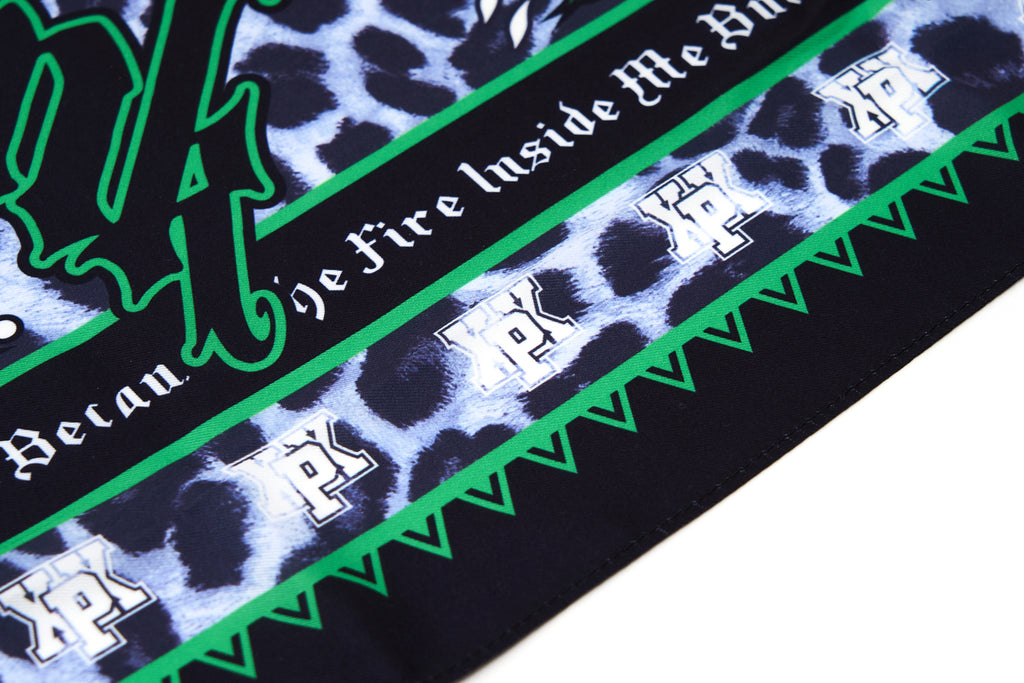 XPX GREY LEOPARD PRINT SOUVENIR SCARF