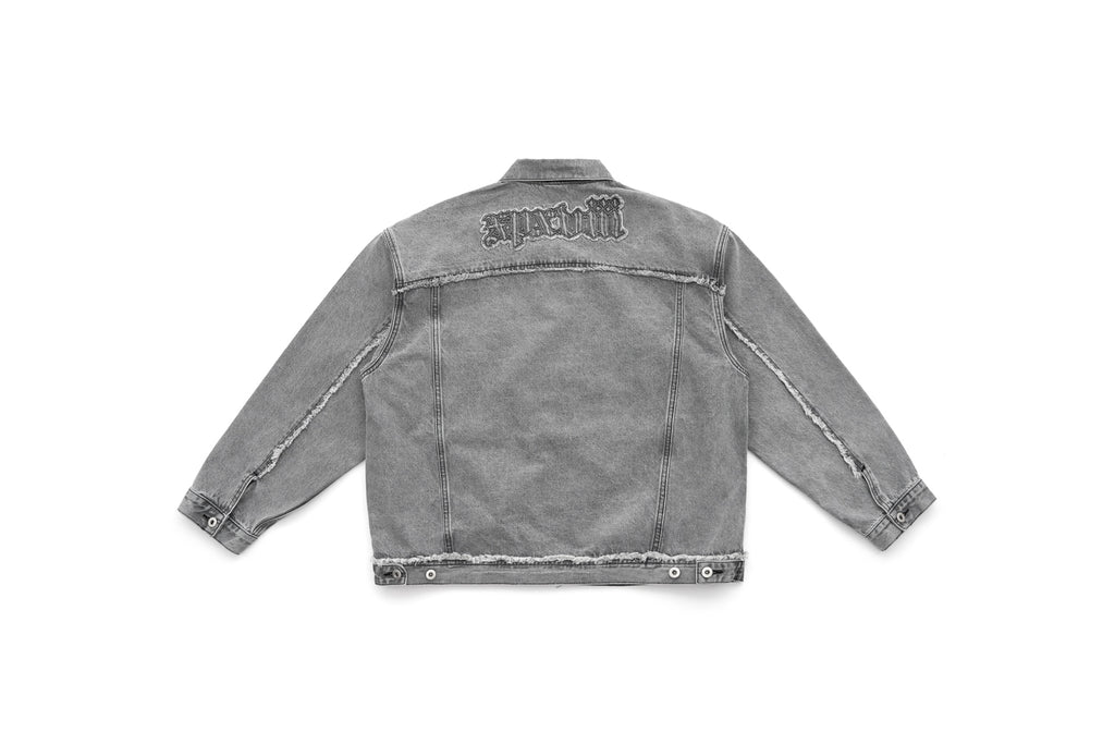 XPX WASHED BLACK DENIM JACKET