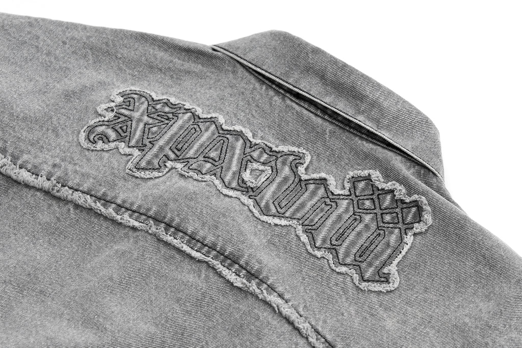 XPX WASHED BLACK DENIM JACKET