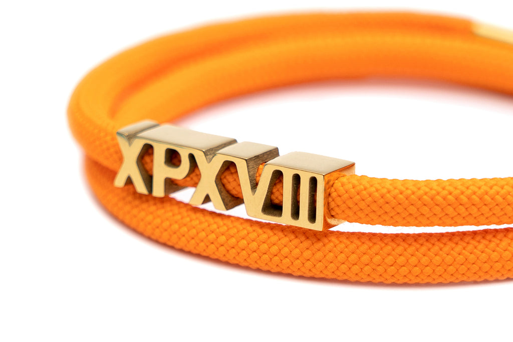 XPX XPXVIII. DOUBLE LOOP BRACELET IN ORANGE